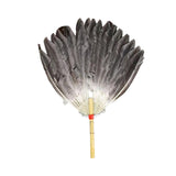 Maxbell Maxbell Ancient Chinese Zhuge Liang Feather Fan Decor Men for Festival Dance Holiday Style D