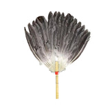 Maxbell Maxbell Ancient Chinese Zhuge Liang Feather Fan Decor Men for Festival Dance Holiday Style D