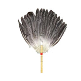 Maxbell Maxbell Ancient Chinese Zhuge Liang Feather Fan Decor Men for Festival Dance Holiday Style D