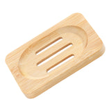Maxbell Wooden Soap Dish Home Decor Self Draining Soap Dish for Shower Sink Bathroom Light Wood Color