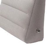 Maxbell Inflatable Wedge Pillow for Travel Comfort for Living Room Camping Apartment Light Gray