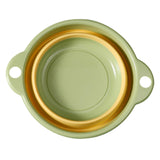 Maxbell Foldable Wash Basin Washbin Collapsible Washing up Basin for Beach Travel RV Green 38x23.5x11.5cm