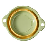 Maxbell Foldable Wash Basin Washbin Collapsible Washing up Basin for Beach Travel RV Green 38x23.5x11.5cm