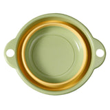 Maxbell Foldable Wash Basin Washbin Collapsible Washing up Basin for Beach Travel RV Green 38x23.5x11.5cm