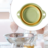 Maxbell Foldable Wash Basin Washbin Collapsible Washing up Basin for Beach Travel RV Green 38x23.5x11.5cm