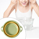 Maxbell Foldable Wash Basin Washbin Collapsible Washing up Basin for Beach Travel RV Green 38x23.5x11.5cm