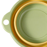 Maxbell Foldable Wash Basin Washbin Collapsible Washing up Basin for Beach Travel RV Green 38x23.5x11.5cm