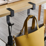 Maxbell 5xTable Hook for Bags Space Saving Universal Purse Hook for Water Cup Purse Bag white