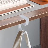 Maxbell 6xTable Hook for Bags Space Saving Universal Purse Hook for Water Cup Purse Bag white