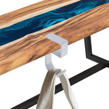 Maxbell 5xTable Hook for Bags Space Saving Universal Purse Hook for Water Cup Purse Bag white