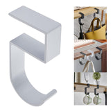 Maxbell 4xTable Hook for Bags Space Saving Universal Purse Hook for Water Cup Purse Bag white