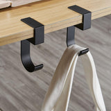 Maxbell 4xTable Hook for Bags Space Saving Universal Purse Hook for Water Cup Purse Bag grey
