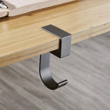 Maxbell 6xTable Hook for Bags Space Saving Universal Purse Hook for Water Cup Purse Bag grey