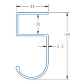 Maxbell 5xTable Hook for Bags Space Saving Universal Purse Hook for Water Cup Purse Bag black