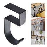 Maxbell 5xTable Hook for Bags Space Saving Universal Purse Hook for Water Cup Purse Bag black