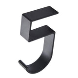 Maxbell 5xTable Hook for Bags Space Saving Universal Purse Hook for Water Cup Purse Bag black