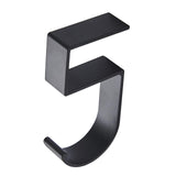 Maxbell 5xTable Hook for Bags Space Saving Universal Purse Hook for Water Cup Purse Bag black