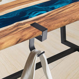 Maxbell 5xTable Hook for Bags Space Saving Universal Purse Hook for Water Cup Purse Bag black