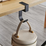 Maxbell 2xTable Hook for Bags Space Saving Universal Purse Hook for Water Cup Purse Bag black