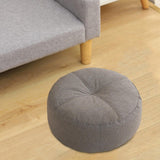 Maxbell 2xRound Floor Pillow Meditation Floor Pillow for Adults Kids Chair Studio Dark Gray