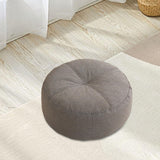 Maxbell 2xRound Floor Pillow Meditation Floor Pillow for Adults Kids Chair Studio Dark Gray