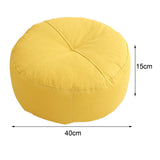 Maxbell Maxbell Round Floor Pillow Meditation Floor Pillow for Adults Kids Chair Studio Yellow