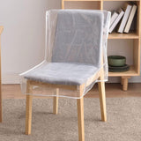 Maxbell Maxbell Dining Chair PVC Cover Kitchen Reusable Dustproof Easy Clean Clear Slipcover 58x53x45cm