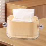 Maxbell Maxbell Tissue Box Holder Anti Slip Tissue Holder for Office Restaurant Night Stands White Silver