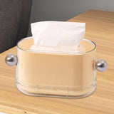 Maxbell Maxbell Tissue Box Holder Anti Slip Tissue Holder for Office Restaurant Night Stands White Silver