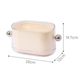 Maxbell Maxbell Tissue Box Holder Anti Slip Tissue Holder for Office Restaurant Night Stands White Silver