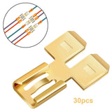 Maxbell Maxbell Double Piggyback Spade Connector Non Insulated Electrical Male Single Female 30PCS