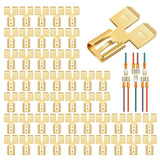 Maxbell Maxbell Double Piggyback Spade Connector Non Insulated Electrical Male Single Female 30PCS