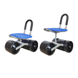 Maxbell Maxbell Rolling Stool with Back Stool with Wheels for Garage Outdoor Planting