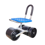 Maxbell Maxbell Rolling Stool with Back Stool with Wheels for Garage Outdoor Planting