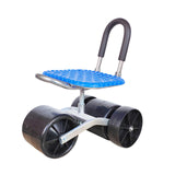 Maxbell Maxbell Rolling Stool with Back Stool with Wheels for Garage Outdoor Planting