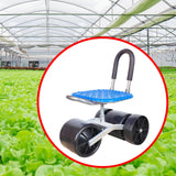 Maxbell Maxbell Rolling Stool with Back Stool with Wheels for Garage Outdoor Planting