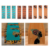 Maxbell Maxbell African Black Woman Table Runner Decor Rustic for Dinner Living Room Holiday Blue 120x33cm