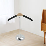 Maxbell Maxbell Clothing Display Stand T Shaped Sturdy Clothes Hanger for Garment Dress Coat Length 38cm Black
