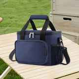 Maxbell Maxbell Insulated Cooler Bag Lightweight Lunch Box for Fishing Travel Park Day Trips DarkBlue L35x28x28cm