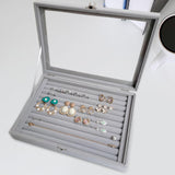 Maxbell 10 Slots Rings Organiser Box Jewelry Storage Organizer for Earrings Bracelets