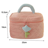Maxbell Maxbell Makeup Bag Organizer Gift Cute Women Unique Stylish Zipper Toiletry Wash Bag Pink Top Handle
