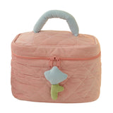 Maxbell Maxbell Makeup Bag Organizer Gift Cute Women Unique Stylish Zipper Toiletry Wash Bag Pink Top Handle