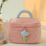 Maxbell Maxbell Makeup Bag Organizer Gift Cute Women Unique Stylish Zipper Toiletry Wash Bag Pink Top Handle