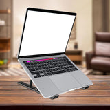 Maxbell Maxbell Laptop Stand for Desk Home Office Sturdy Book Stand for Reading Laptop Riser Black