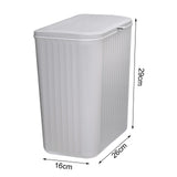 Maxbell Maxbell Hanging Trash Can with Lid Dustbin Garbage Can for Living Room Bedroom Study 12L gray