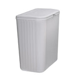 Maxbell Maxbell Hanging Trash Can with Lid Dustbin Garbage Can for Living Room Bedroom Study 12L gray