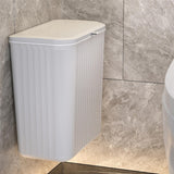 Maxbell Maxbell Hanging Trash Can with Lid Dustbin Garbage Can for Living Room Bedroom Study 12L gray