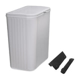 Maxbell Maxbell Hanging Trash Can with Lid Dustbin Garbage Can for Living Room Bedroom Study 12L gray