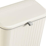 Maxbell Maxbell Hanging Trash Can with Lid Dustbin Garbage Can for Living Room Bedroom Study 8L cream