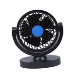 Maxbell Maxbell Car Fan Air Circulator with 2 Speeds Portable Fan for Sedan RV Car Dashboard Single Head 12V Blue